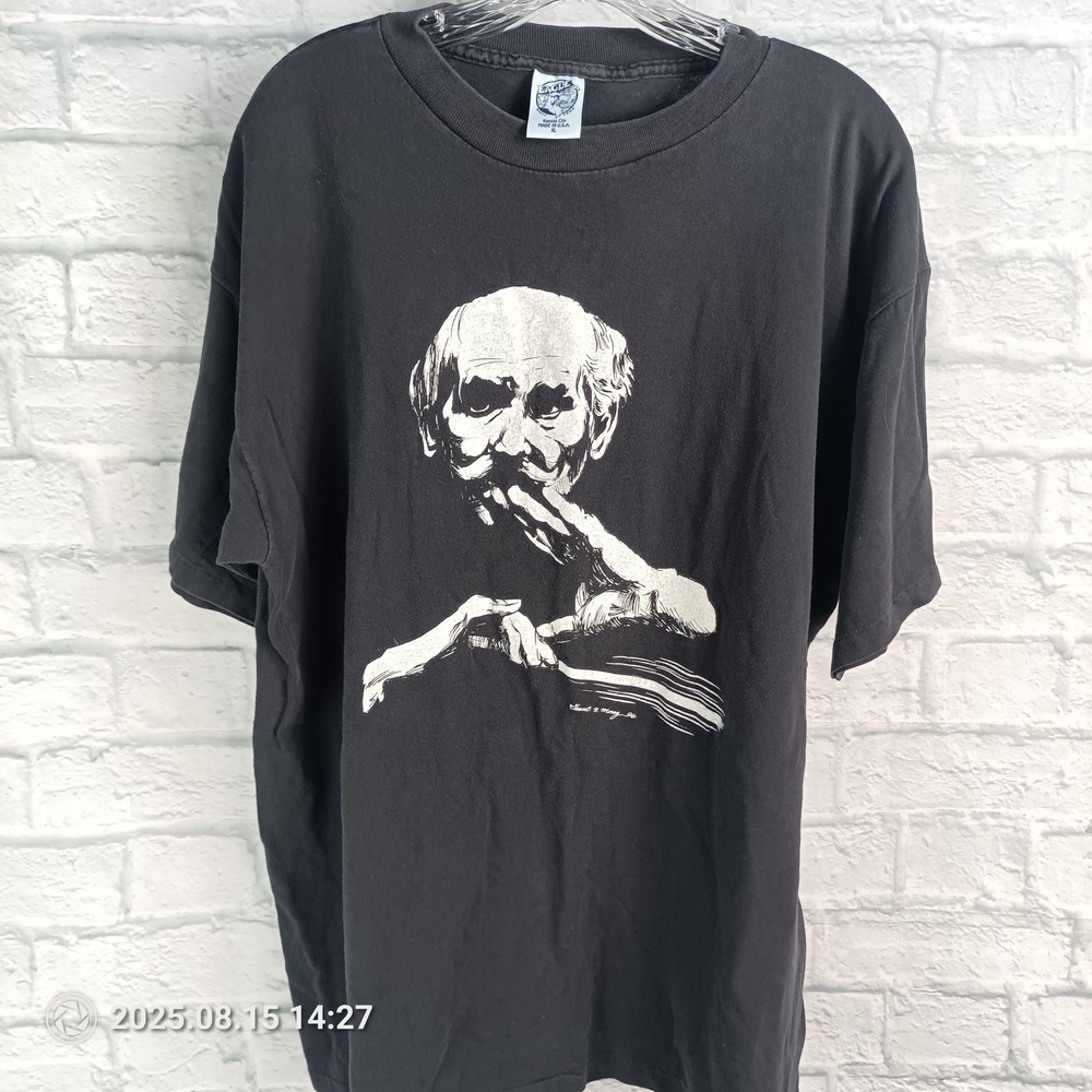 Vintage Maestro Shirt Mens XL Black Eagle Kansas City USA Graphic Computer 90s